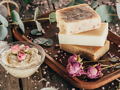 self care soap and flowers 400x300 1